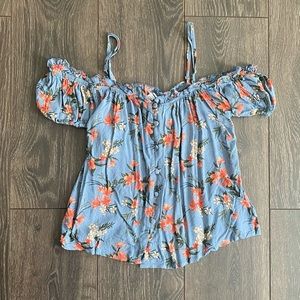 AE Cropped Floral Top